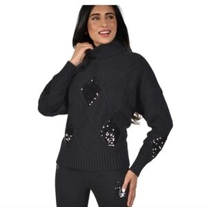Frank Lyman Montreal Design Collection Sequin Sweater Luxury‎ Size Large